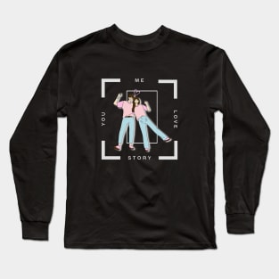 Our love story korean couple Long Sleeve T-Shirt